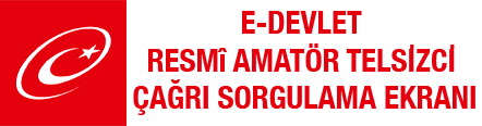 E-Devlet Resmi Amatör Telsizci Çağrı Sorgulama Ekranı